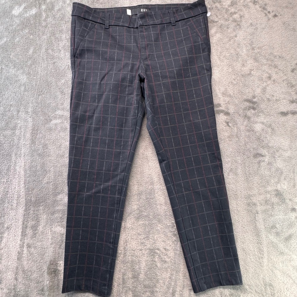 KUT from the Kloth Plaid Ankle Pants Career Casual Stretch‎ Size 8
